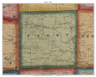 Perry Township, Pennsylvania 1860 Old Town Map Custom Print - Mercer Co.