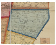 Pine Township, Pennsylvania 1860 Old Town Map Custom Print - Mercer Co.