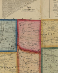 Pymatuning Township, Pennsylvania 1860 Old Town Map Custom Print - Mercer Co.