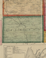 Sandy Lake Township, Pennsylvania 1860 Old Town Map Custom Print - Mercer Co.