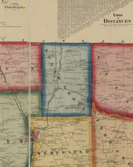 Springfield Township, Pennsylvania 1860 Old Town Map Custom Print - Mercer Co.