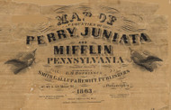 Title of Source Map - Mifflin Co., Pennsylvania 1863 - NOT FOR SALE - Mifflin Co.