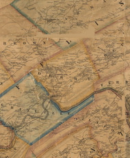 Derry Township, Pennsylvania 1863 Old Town Map Custom Print - Mifflin Co.