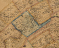 Granville Township, Pennsylvania 1863 Old Town Map Custom Print - Mifflin Co.