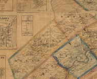 Union Township, Pennsylvania 1863 Old Town Map Custom Print - Mifflin Co.