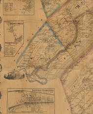 Wayne Township, Pennsylvania 1863 Old Town Map Custom Print - Mifflin Co.