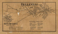 Belleville and Mechanicsville - Mifflin Co., Pennsylvania 1863 Old Town Map Custom Print - Mifflin Co.