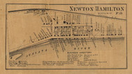 Newton Hamilton - Mifflin Co., Pennsylvania 1863 Old Town Map Custom Print - Mifflin Co.
