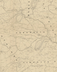 Frederick Township, Pennsylvania 1849 Old Town Map Custom Print - Montgomery Co.