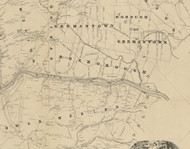 Roxborough Township, Pennsylvania 1849 Old Town Map Custom Print - Montgomery Co.