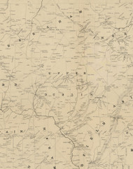 Upper Dublin Township, Pennsylvania 1849 Old Town Map Custom Print - Montgomery Co.