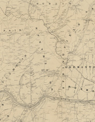Whitemarsh Township, Pennsylvania 1849 Old Town Map Custom Print - Montgomery Co.