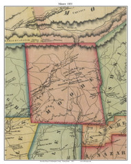 Moore Township, Pennsylvania 1851 Old Town Map Custom Print - Northampton Co.