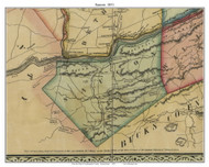 Saucon Township, Pennsylvania 1851 Old Town Map Custom Print - Northampton Co.