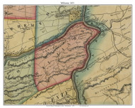 Williams Township, Pennsylvania 1851 Old Town Map Custom Print - Northampton Co.