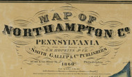 Title of Source Map - Northampton Co., Pennsylvania 1860 - NOT FOR SALE - Northampton Co.