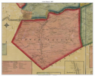 Lower Saucon Township, Pennsylvania 1860 Old Town Map Custom Print - Northampton Co.