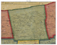 Moore Township, Pennsylvania 1860 Old Town Map Custom Print - Northampton Co.