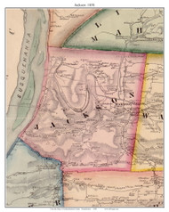 Jackson Township, Pennsylvania 1858 Old Town Map Custom Print - Northumberland Co.