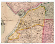 Upper Augusta Township, Pennsylvania 1858 Old Town Map Custom Print - Northumberland Co.