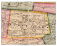 Washington Township, Pennsylvania 1858 Old Town Map Custom Print - Northumberland Co.