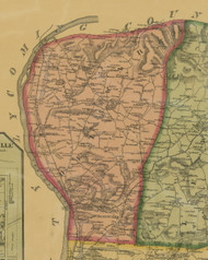 Delaware Township, Pennsylvania 1874 Old Town Map Custom Print - Northumberland Co.