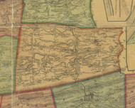 Shamokin Township, Pennsylvania 1874 Old Town Map Custom Print - Northumberland Co.