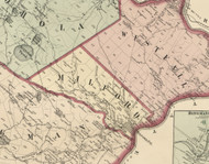 Milford Township, Pennsylvania 1872 Old Town Map Custom Print - Pike Co.