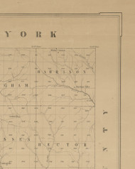 Harrison Township, Pennsylvania 1856 Old Town Map Custom Print - Potter Co.