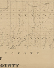 Stewardson Township, Pennsylvania 1856 Old Town Map Custom Print - Potter Co.