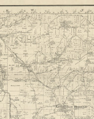 Bingham Township, Pennsylvania 1893 Old Town Map Custom Print - Potter Co.
