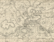 Eulalia Township, Pennsylvania 1893 Old Town Map Custom Print - Potter Co.