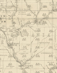 Sylvania Township, Pennsylvania 1893 Old Town Map Custom Print - Potter Co.