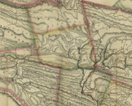 Norwegian Township, Pennsylvania 1830 Old Town Map Custom Print - Schuylkill Co.