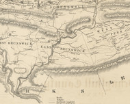 East Brunswick Township, Pennsylvania 1855 Old Town Map Custom Print - Schuylkill Co.