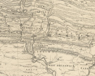 East Norwegian Township, Pennsylvania 1855 Old Town Map Custom Print - Schuylkill Co.