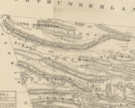 Hegins Township, Pennsylvania 1855 Old Town Map Custom Print - Schuylkill Co.