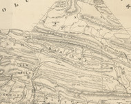 Mahanoy Township, Pennsylvania 1855 Old Town Map Custom Print - Schuylkill Co.