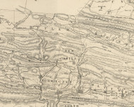 New Castle Township, Pennsylvania 1855 Old Town Map Custom Print - Schuylkill Co.