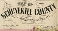 Title of Source Map - Schluylkill Co., Pennsylvania 1864 - NOT FOR SALE - Schuylkill Co.
