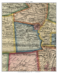 Branch Township, Pennsylvania 1864 Old Town Map Custom Print - Schuylkill Co.