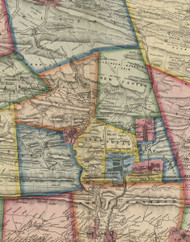 East Norwegian Township, Pennsylvania 1864 Old Town Map Custom Print - Schuylkill Co.