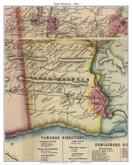 South Manheim Township, Pennsylvania 1864 Old Town Map Custom Print - Schuylkill Co.