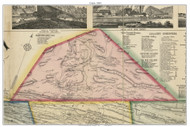 Union Township, Pennsylvania 1864 Old Town Map Custom Print - Schuylkill Co.