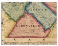 Greenville Township, Pennsylvania 1860 Old Town Map Custom Print - Somerset Co.