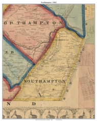 Southampton Township, Pennsylvania 1860 Old Town Map Custom Print - Somerset Co.