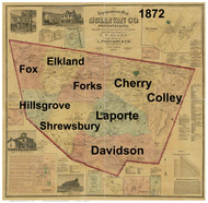 Towns on Source Map - Sullivan Co., Pennsylvania 1872 - NOT FOR SALE - Sullivan Co.