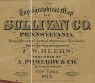 Title of Source Map - Sullivan Co., Pennsylvania 1872 - NOT FOR SALE - Sullivan Co.