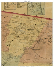 Elkland Township, Pennsylvania 1872 Old Town Map Custom Print - Sullivan Co.