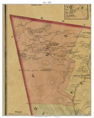 Fox Township, Pennsylvania 1872 Old Town Map Custom Print - Sullivan Co.